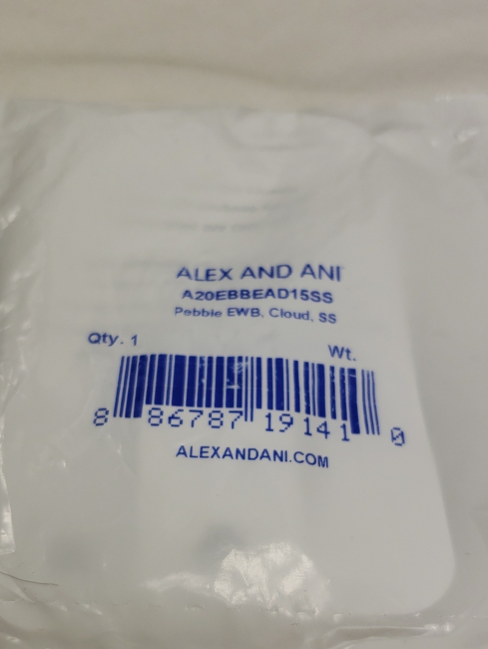 Alex and Ani White Beaded Bracelet in Silver NWT - Picture 3 of 3